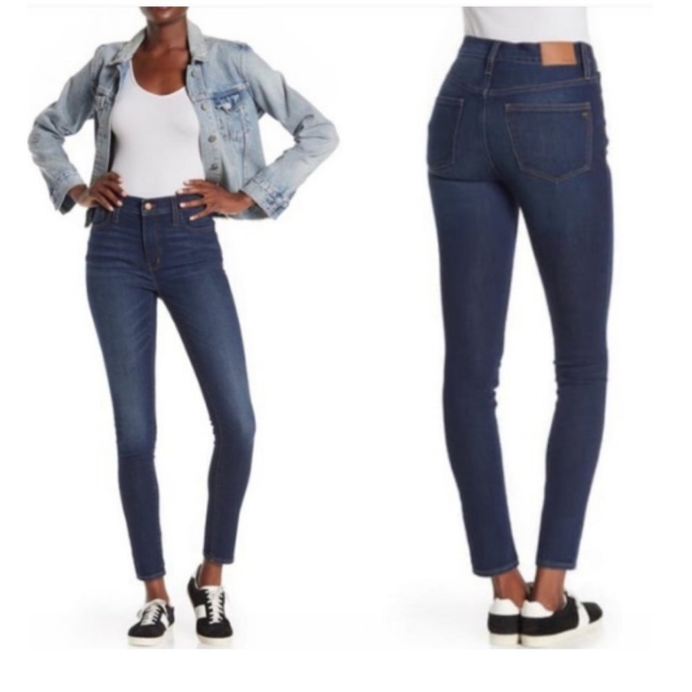 Madewell Women's High Waist 9"Patty Wash Skinny Jeans Size 27